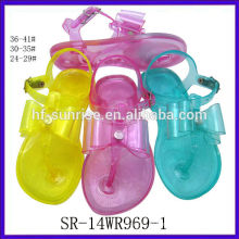 SR-14WR969-1 мода новых детей желе сандалии пластиковые сандалии оптовые дети желе сандалии